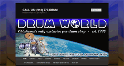 Desktop Screenshot of drumworldtulsa.com